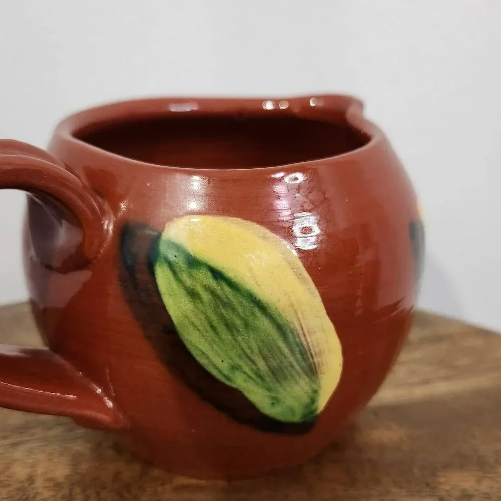 Dorothy Long Redware Vintage Pottery Creamer Redware Pottery 1987 Redware